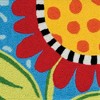 Jellybean Rosey Petals Washable Doormat – 20"x30" Floral Indoor/Outdoor Accent Mat, Durable & Stylish Mat for Porch or Entryway - 2 of 3