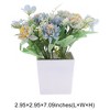Unique Bargains Artificial Plants Chrysanthemum Plastic 2.95"x2.95"x7.09" 1 Pcs - 3 of 4