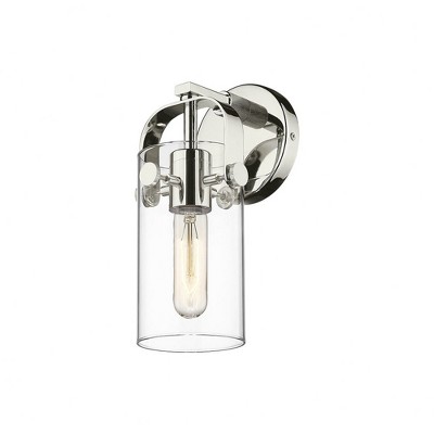Pilaster II Cylinder - 1 Light Wall Sconce In Contemporary Style-10.5 Inches Tall and 4.5 Inches Wide