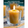Pure Beeswax Votive Candles Set of 6 - Handmade Honey Yellow Votive Candles Beeswax Natural - 10 Hours Burning Pure Bees Wax Candles for Home - 2 of 4