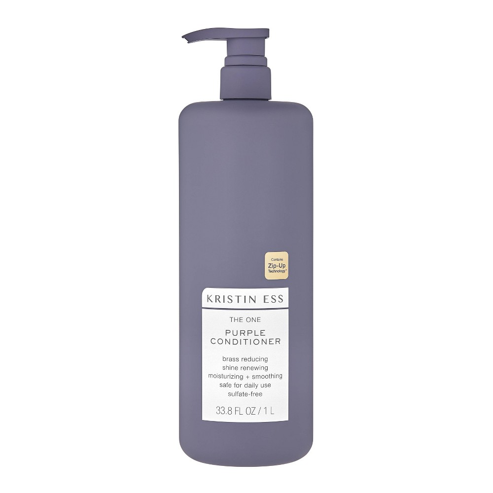 Kristin Ess One Purple Conditioner Toning For Blonde Hair, Neutralizes Brass And Sulfate Free 33.8 Fl Oz