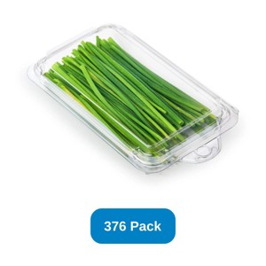 Good Natured Products 0.5 oz. Top Seal Hanging Fresh Herb & Microgreen - Package Clear Good Natured Compostable PLA - Case of 376 - 1 of 3