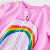 Toddler Girls' Care Bears Long Sleeve Blanket Sleeper Halloween Footed Pajama - White - 4 of 4