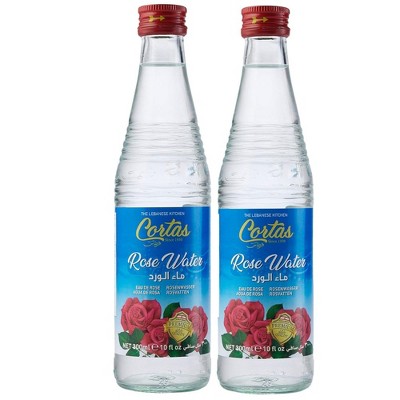 Cortas Premium Rose Water - 10 oz Bottle (Pack of 2)