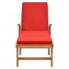 vidaXL Sunlounger Teak wood Solid Teak wood 76.8 x 23.4 in - 4 of 4