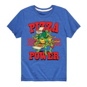 Boys' - Teenage Mutant Ninja Turtles - Group Pizza Power Short Sleeve Graphic T-Shirt - 1 of 4