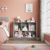Wooden 3-Tier Kids Bookcase and Toy Organizer, 5-Section Storage Rack for Books and Toys, Toddler Cabinet & Footboard, Ideal for Nursery, Playroom - 3 of 4