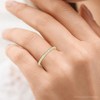 Pompeii3 1/5CT Lab Created Diamond Wedding Ring Womens Stackable Band 10k Yellow Gold - 4 of 4