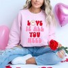 Simply Sage Market Women's Graphic Sweatshirt Love Is All You Need Smiley - 2 of 4