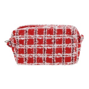 Unique Bargains 1 Pc Christmas Knitting Patterns Drawstring Makeup Bag for Vacation Wool - 1 of 4