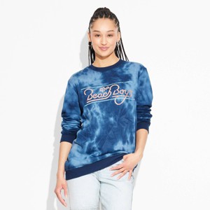 Women's The Beach Boys Graphic Sweatshirt - Navy Blue - 1 of 3