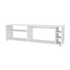 63" Particle Board TV Stand with 4 Open Shelves, Melamine Finish and Fits TVs up to 70 Inches for Living Room - 2 of 4