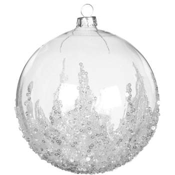 Holiday Living 16.125-in x 13.5-in-Compartment Clear Ornament