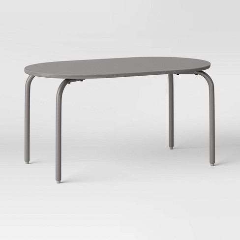 Metal Patio Coffee Table Gray Room, Outdoor Coffee Table Round Metal