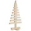 Aghana Digitals 3-Piece Solid Pine Wooden Christmas Trees: DIY Decor, Space-Saving, for Home/Office - 3 of 4