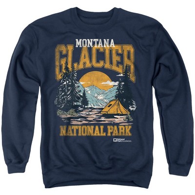 Men's Glacier National Park Vintage Crewneck Sweatshirt