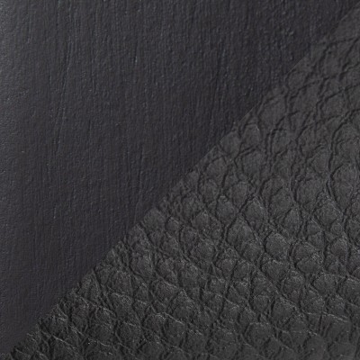 Black Faux Leather Swivel Dining Chair with Cutout Backrest