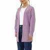 Clearlove Girls' Long Sleeve Open Front Knit Cardigan Cozy Loose Fit Sweater With Pockets Fall Winter Layering Piece - 4 of 4