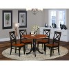 Dining Table Set for 4 - Rococo Radiance Table & Chairs - Asian Hardwood Dining Room Furniture - 2 of 4
