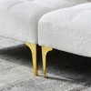 PAGED Teddy Couch, Convertible Sofa Bed with Gold Metal Legs, Sofa for Apartment, Living Room - 4 of 4