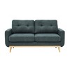 67.7'' Mid-Century Modern Loveseat Tufted Sofa with Wooden Legs and Polyester Upholstery for Living Room or Lounge-The Pop Home - 2 of 4