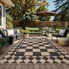 Checkered Easy Jute Rug Washable Modern Rug for Living Room - 4 of 4