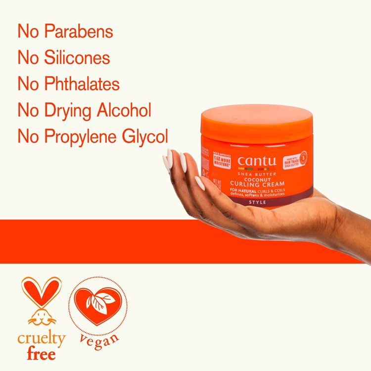 Cantu Natural Hair Coconut Curling Cream with Shea Butter, 6 of 9