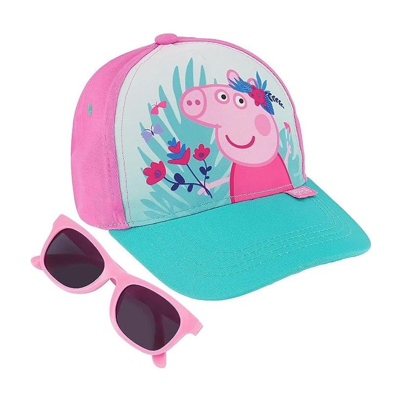 Peppa Pig Girls Baseball cap & Sunglasses, Ages 2-4, 1 of 7