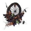Transpac Synthetic Fabric 24 in. Black Halloween Bewitching Wreath - 2 of 4