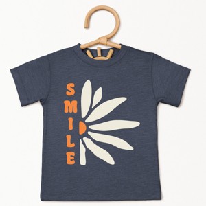 The Juniper Shop Smile Daisy Toddler Short Sleeve Tee - 1 of 4