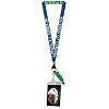 Parks and Recreation Farewell Li'l Sebastian Lanyard with Clear ID Badge Holder Blue - 4 of 4