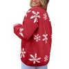 Women's Christmas Cardigan, Long-Sleeve Open-Front Holiday Sweater, Festive Casual Layering Top for Winter - 3 of 4
