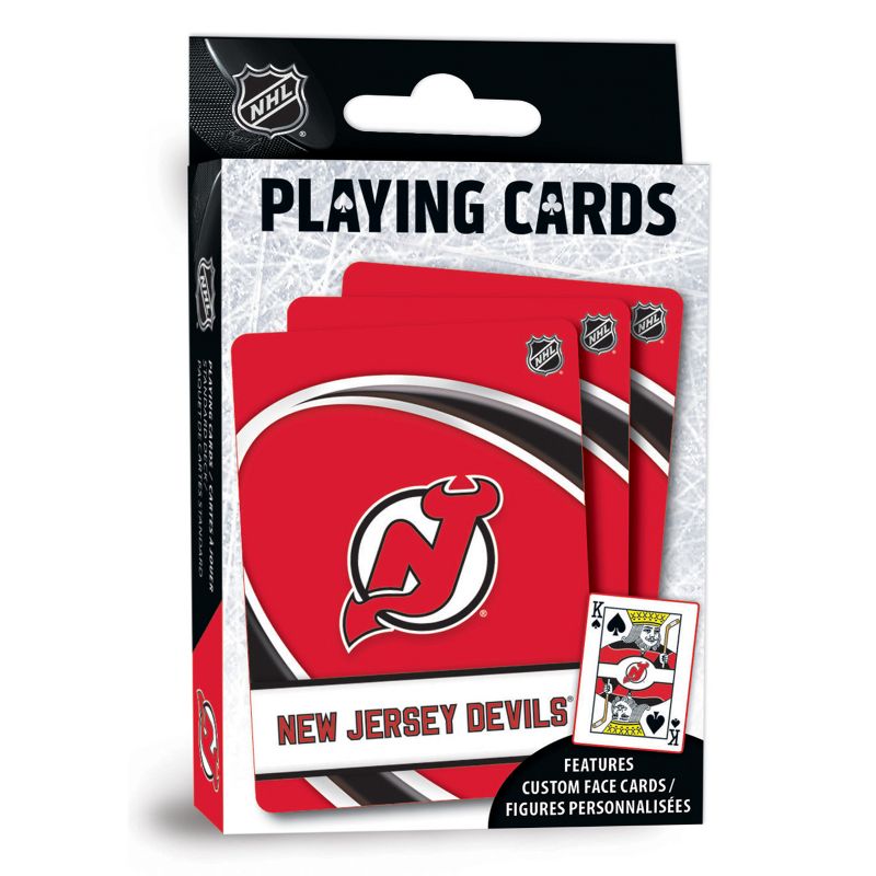 MasterPieces Officially Licensed NHL New Jersey Devils Playing Cards - 54 Card Deck for Adults, 2 of 6