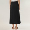 Anna-Kaci Women's Maxi Skirt with Sleek Straight Silhouette and Soft Pleated Side Panel Detail for Elegant Flowing Movement - 4 of 4