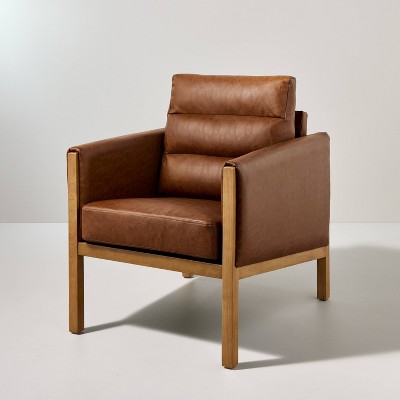 Cognac barrel online chair