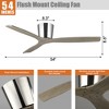 Parrot Uncle 54" Modern Flush Mount Ceiling Fan with Remote - 3 of 4