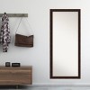 28" x 64" William Narrow Framed Full Length Floor Leaner Mirror Bronze - Amanti Art: Modern Polystyrene Frame, Wall Mountable - 4 of 4