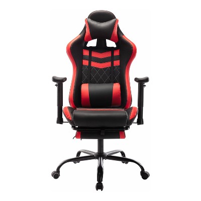 Ezra Adjustable Leg Rest Gaming Chair White - Mibasics : Target