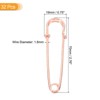 Unique Bargains Metal DIY Blankets Crafts Brooch Making Home Sewing Large Safety Pins 32 Pcs - 2 of 4