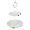 2-Tier Tray Rustic White - Stonebriar Collection - 3 of 4