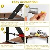 4 Packs Corner Floating Shelf Wall Mount Display Storage Shelf Organizer Wood Metal Bedroom Living Room Décor - 4 of 4