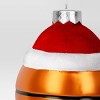 4" Christmas Glass Santa Hat Basketball Ornament - Wondershop™ - 3 of 3