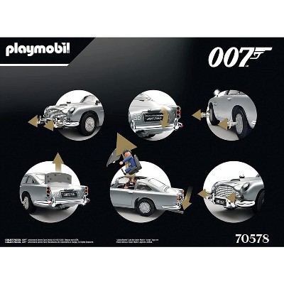Silver Aston Martin DB5 James Bond Playmobil Set