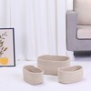 Unique Bargains Woven Storage Organizer Decor Storage Basket 3 Pcs - 4 of 4