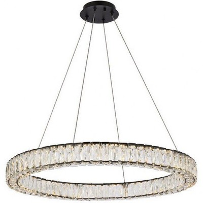 Elegant Lighting Monroe 1 - Light Pendant in  Black