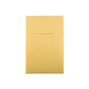 JAM Paper A10 Policy Metallic Invitation Envelopes 6 x 9.5 Stardream Gold Bulk 250/Box (V018304H) - 1 of 2