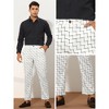 Lars Amadeus Men's Plaid Slim Fit Tapered Bargains Trousers - 4 of 4