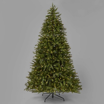 7.5ft Pre-Lit Full Cascade Fir Artificial Christmas Tree Clear LED Lights - Wondershop™