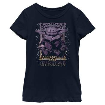 Girl's Star Wars: The Mandalorian Grogu Meditation T-Shirt