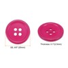 Unique Bargains Resin Craft Snap Round Flat 4-Hole Sewing Buttons 50 Pcs - 2 of 4